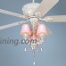 Casa Deville Pretty in Pink Pull Chain Ceiling Fan - B01M7M6RM4
